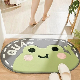 พรมเช็ดเท้า คริสตัลเวลเวท Crystal Velvet กันลื่น ลายสัตว์คิว…