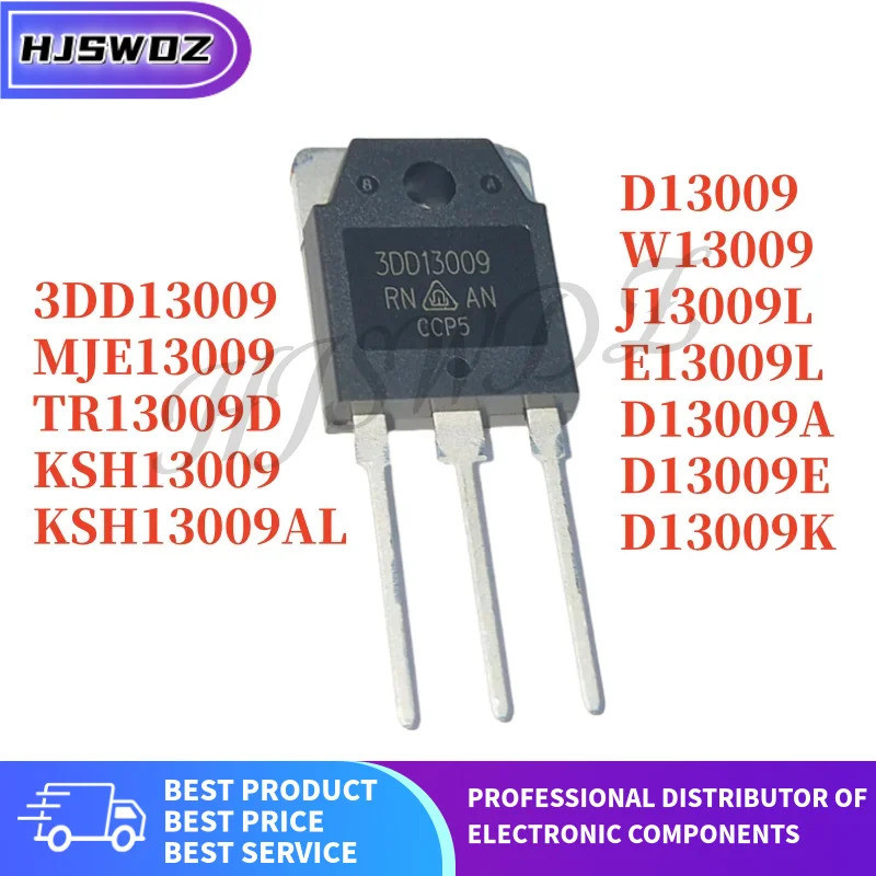 1-5PCS 3DD13009 D13009 D13009A D13009E D13009K E13009L J13009L TR13009D W13009 MJE13009 KSH13009AL13