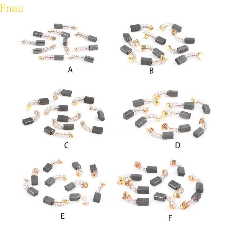 Fnau 10 ชิ้นแปรงคาร์บอนเปลี่ยนแปรงคาร์บอนสําหรับ Ma keta 1900B 3701 3703 J1Z-F03-13B FF-16A