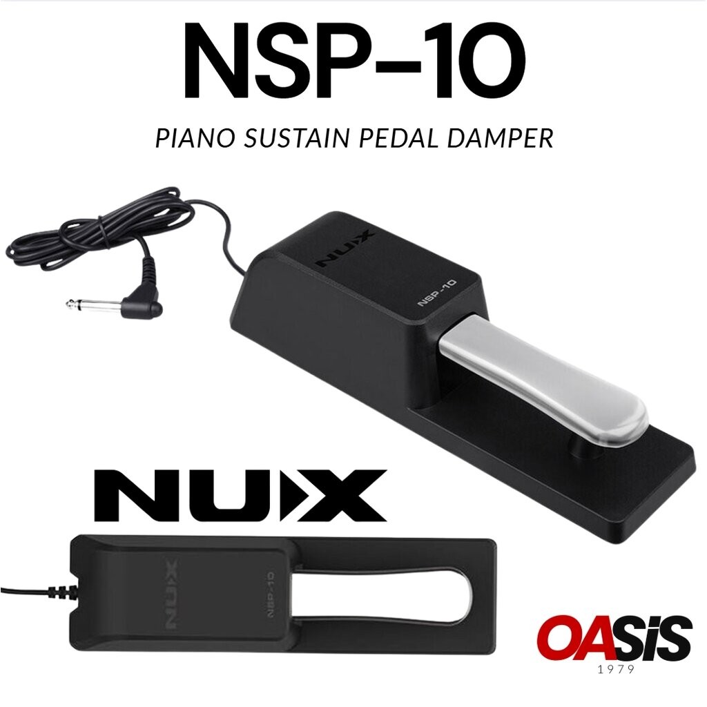 🔥มีส่งด่วน [เหยียบนุ่ม] NUX NSP-10 Piano Sustain Pedal Damper แป้นเหยียบเปียโน แพดเดิ้ล 1/4inch Jack Casio Yamaha