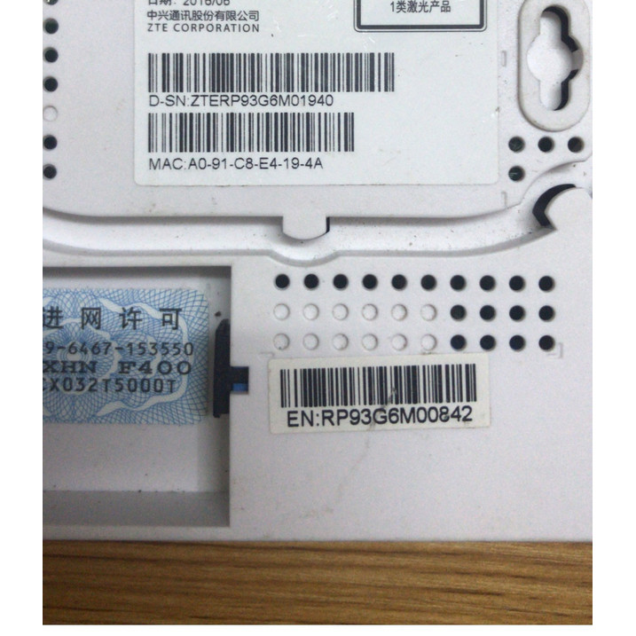 ZTE ZTE F420EPON Gigabital Cat ONT Gibit Passive Optical Fiber Access ONU โปรโมชั่นจัดส่งฟรีสําหรับร