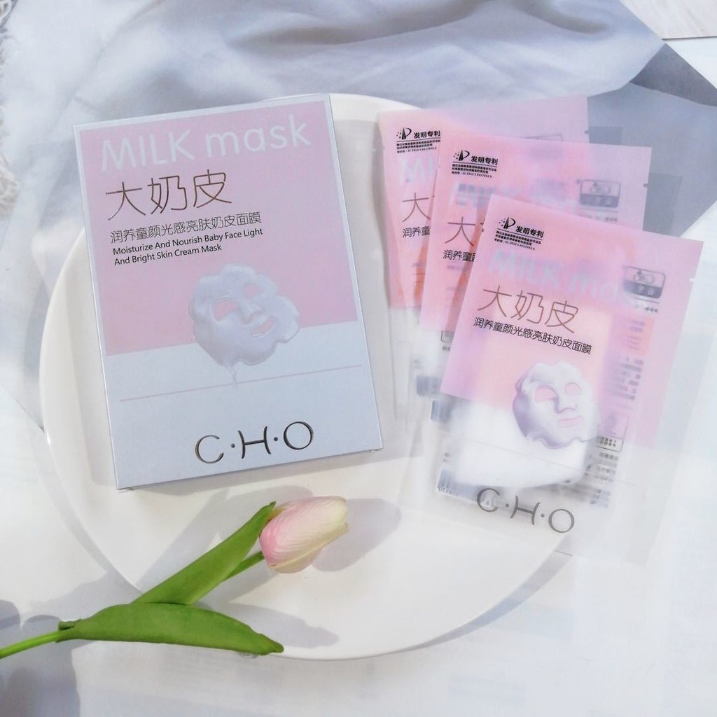 Fragrant Shella Moisturizing Nourishing Child Face Brightening Skin Big Milk Skin Mask Moisturizing 