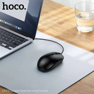 HOCO GM50 เมาส์มีสาย USB สำหรับทำงานออฟฟิศ ความละเอียด 1000 DPI สายยาว 1.45 เมตร ใช้งานสะดวก hc6