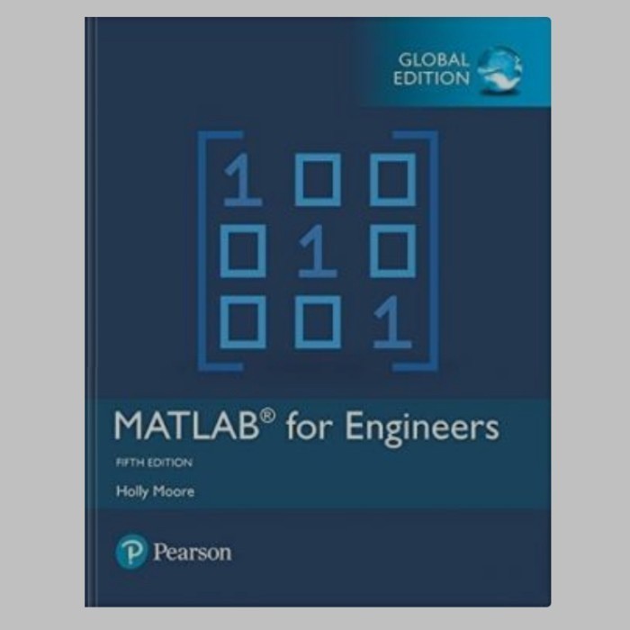 หนังสือ MATLAB สําหรับวิศวกร Global Edition