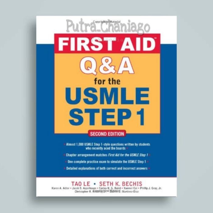 หนังสือปฐมพยาบาล Q&A สําหรับ USMLE Step 1 2e (หนังสือพิมพ์) 2
