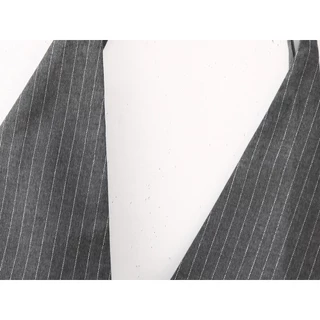 Chili Koko เสื้อกล้าม Pinstripe สำหรับผู้หญิง คอวี เปิดหลัง เสื้อกั๊กสายเดี่ยวครอป 99192