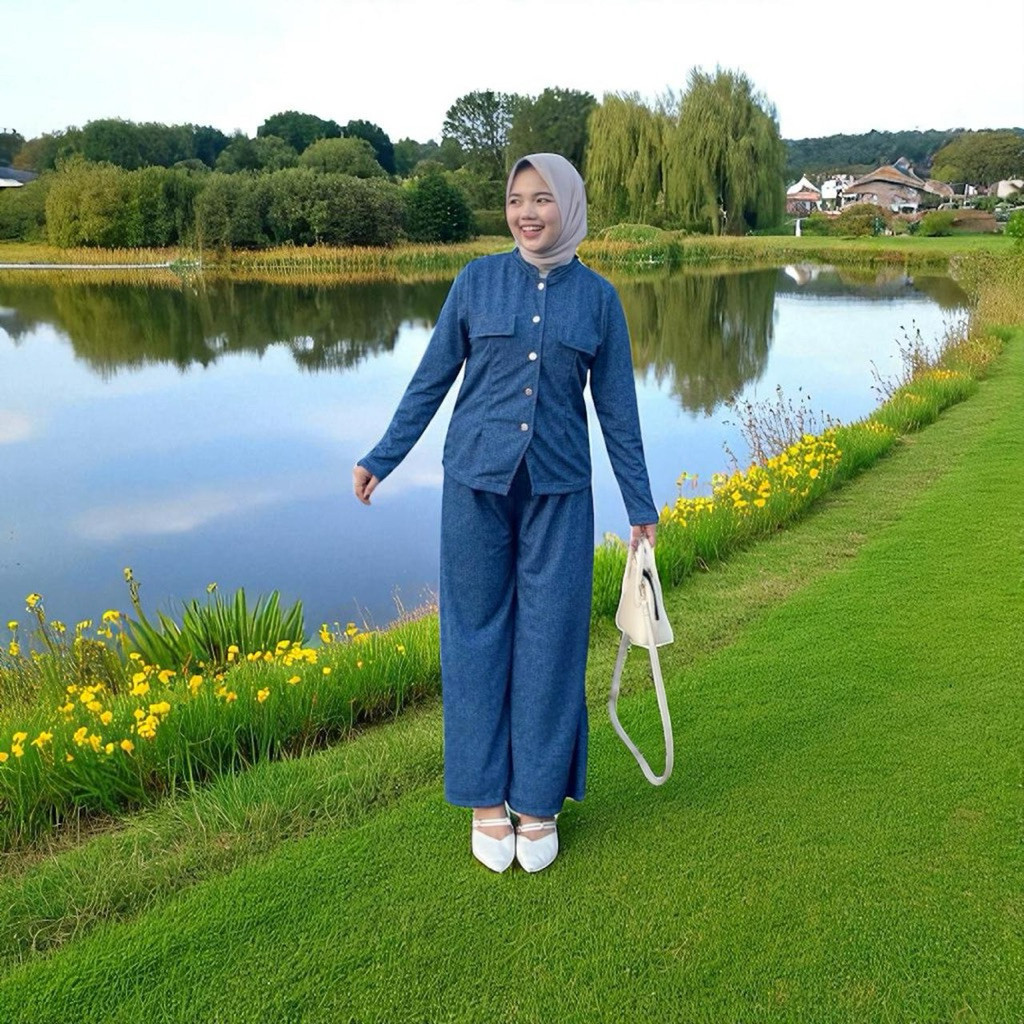 DOLLAR - ZFS SET ALIKA VIRAL IRIS ONE TRENDY MODEL SET สําหรับเสื้อผ้าสตรีสําหรับวัยรุ่นและผู้ใหญ่ /