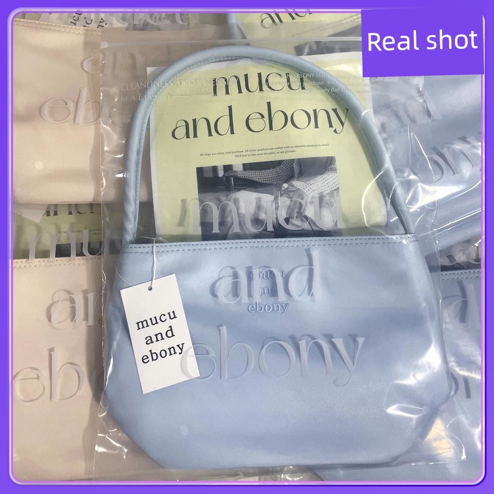 กระเป๋า mc กระเป๋า rally กระเป๋าโท้ท mucu and ebony แบบเฉพาะของเกาหลีกระเป๋าใบเล็กแบบพกพากระเป๋าผ้าไ