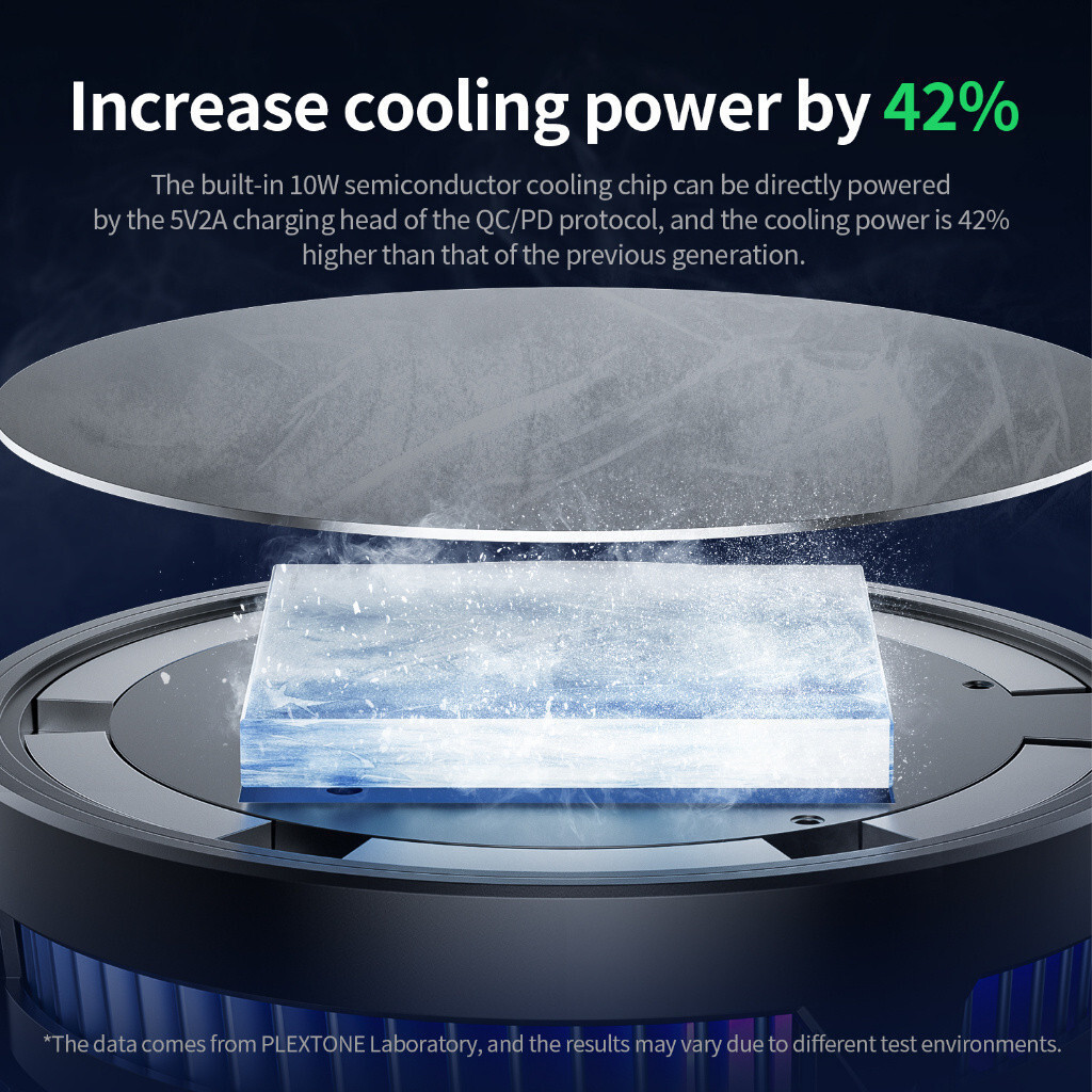 HeatSink EX2 PRO โทรศัพท์มือถือคูลเลอร์หม้อน้ําสําหรับเล่นเกมพัดลมระบายความร้อน Hurricane turbofan C