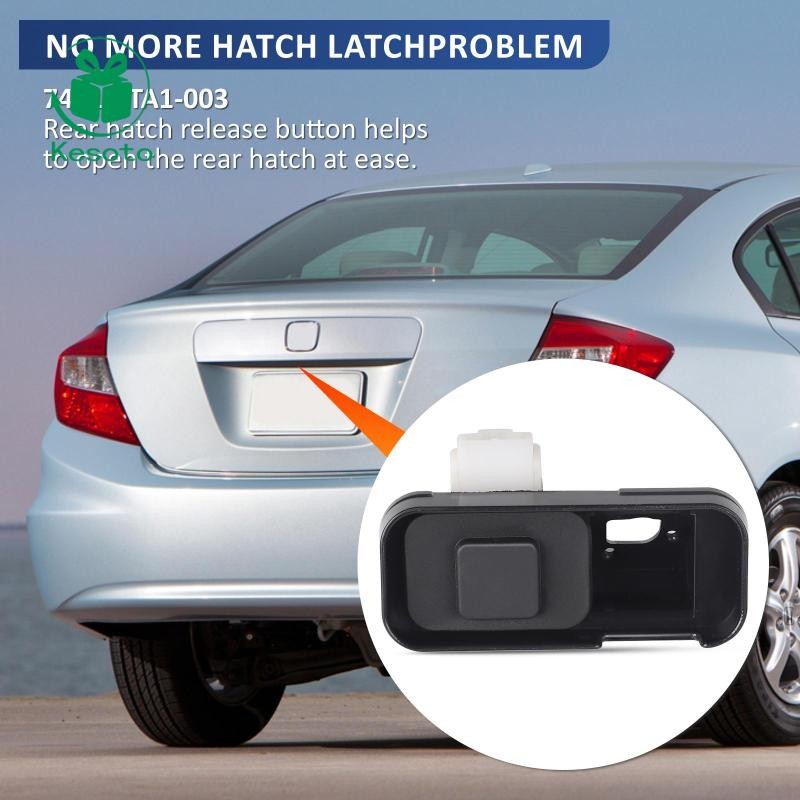 [Ehoyoxa] ปุ่มสวิตช์ประตูท้ายสีดําสวิตช์ยกท้ายรถสําหรับ Acura Tlx สําหรับ Accord