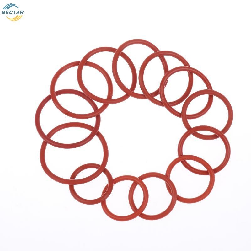 TAR 10PCS ซิลิโคน O RING สําหรับกาแฟ 43.6*35*4.3 มม.O-แหวนVMQปะเก็นซีลความหนา 4.3 มม.ORingยางสีแดงN