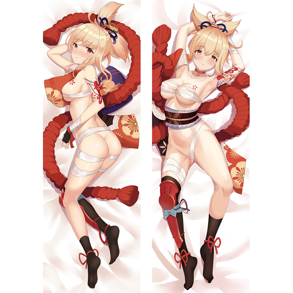 Genshin Impact Yoimiya Dakimakura Pillow ของขวัญสำหรับOtaku