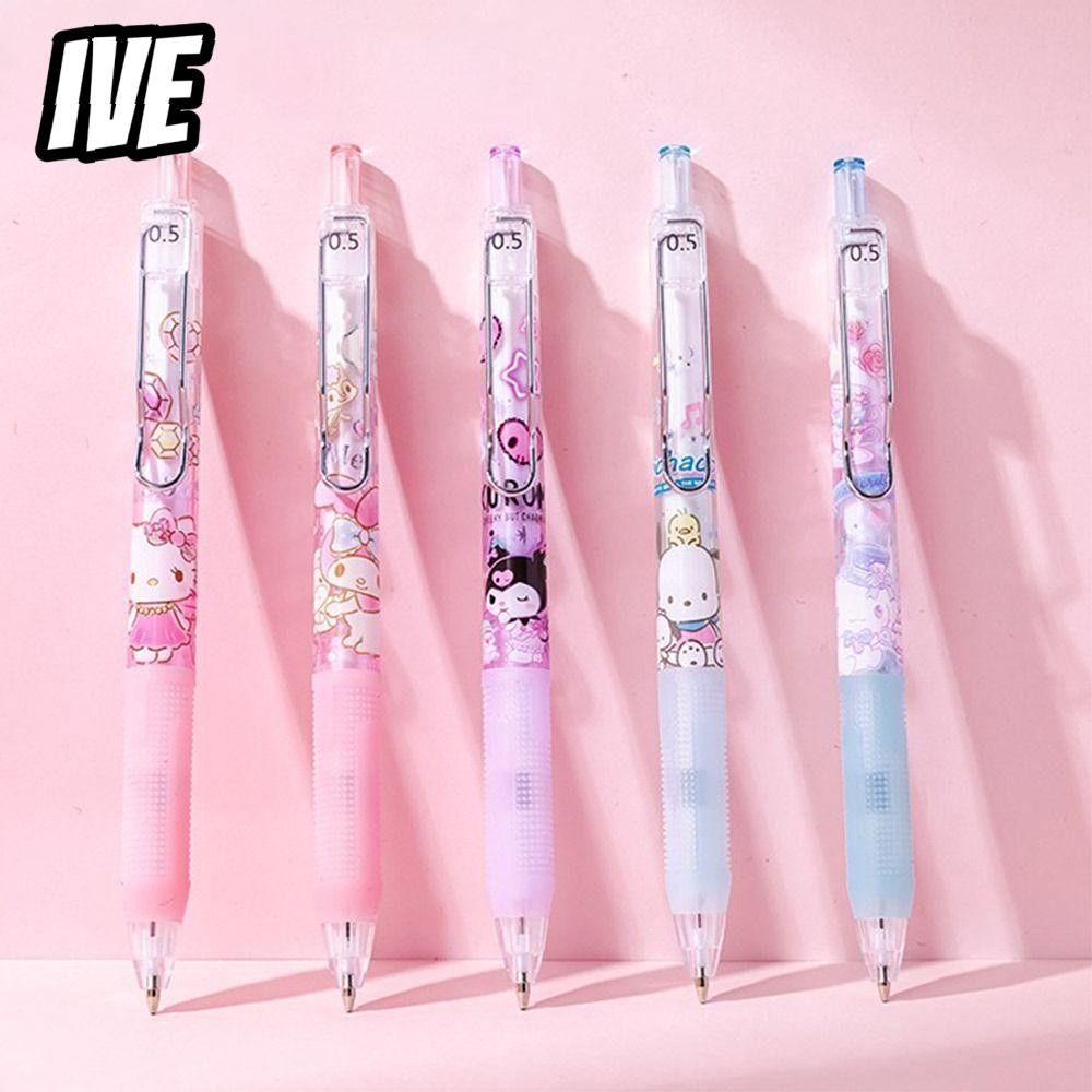 IIVEYOUNG ดินสออัตโนมัติ, ดินสอกด Sanrio 0.5MM, Portable Kuromi/Melody/Cinnamoroll With Eraser/2B Refills Set Propelling Pencil School Office