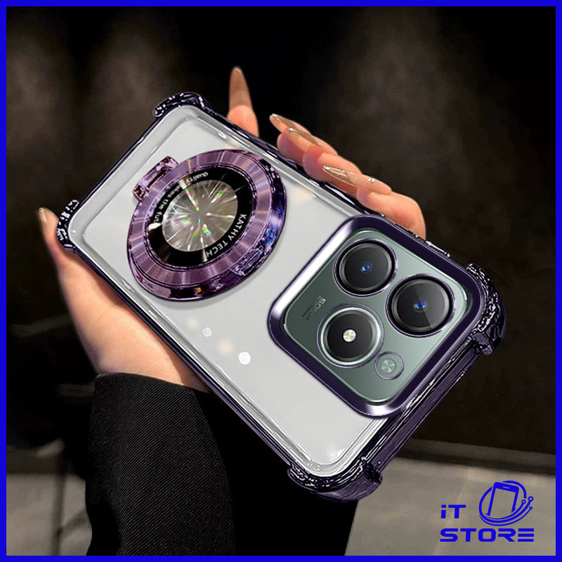 เคส Realme C61 C63 เคสนิ่มพร้อมขาตั้งแบบพับได้