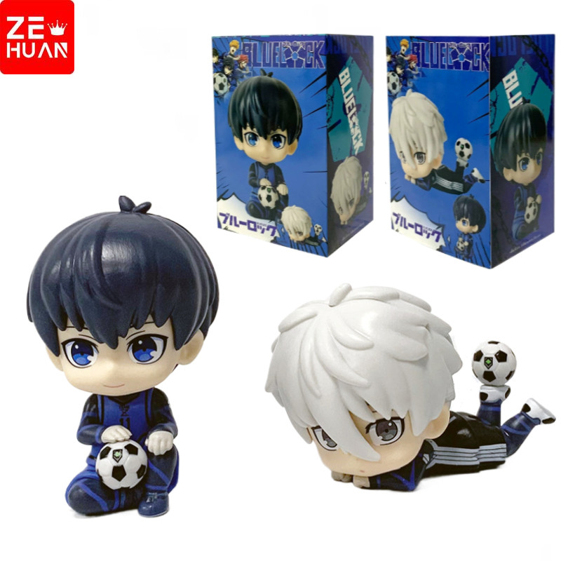 6-9 ซม.สีฟ้าล็อค Isagi Yoichi Nagi Seishirō รุ่น Action Figure ของเล่นของขวัญ