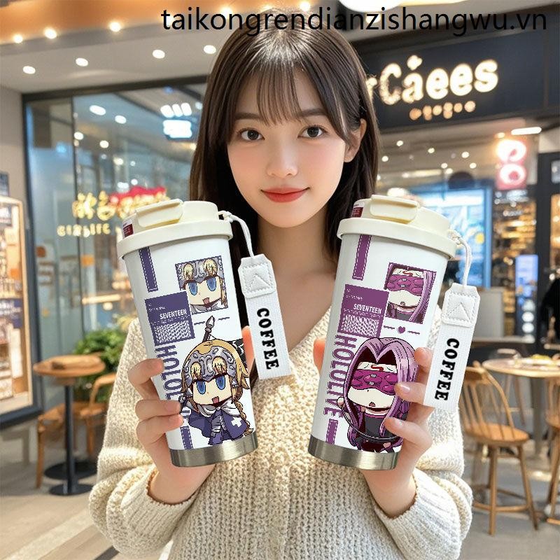 Fate Wuwang ถ้วยเก็บความร้อน Joan of Arc Xu Fu อะนิเมะนักเรียนชายความจุขนาดใหญ่สองมิติ 316 ถ้วยน้ําส