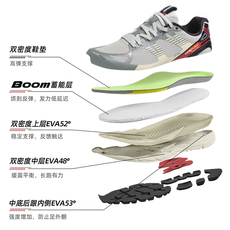 Bimai 42k Potential GT Light Cross Country รองเท้าวิ่งกันกระแทกกันลื่นกลางแจ้งกันน้ําวิ่งรองเท้าภูเข