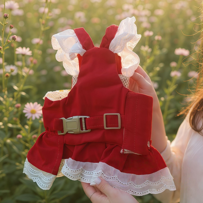 SKISOPGO เสื้อผ้าสัตว์เลี้ยง กระโปรงสัตว์เลี้ยง เสื้อผ้าคอสเพลย์สัตว์เลี้ยง ใช้สายจูง สายจูงหมา - รูปที่ 7