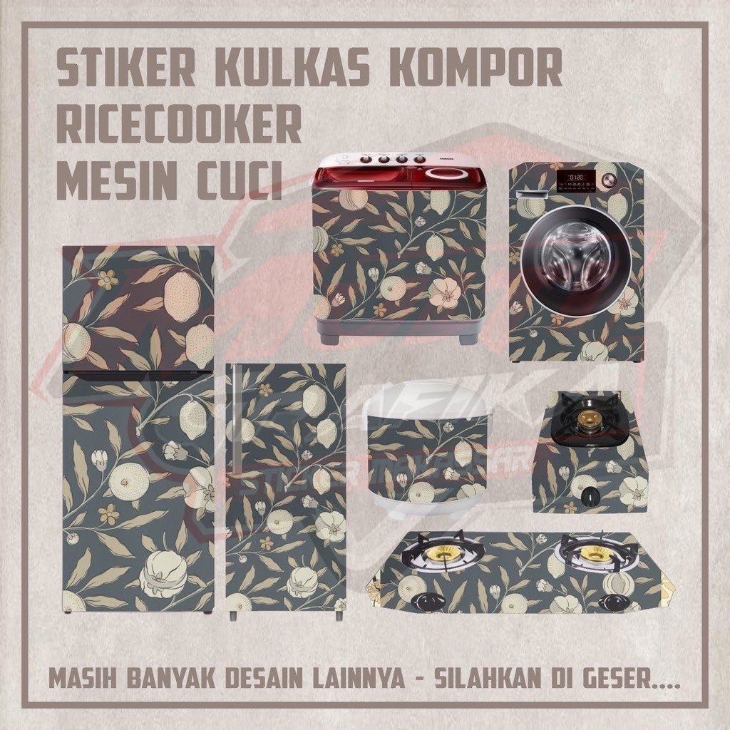 MATA MESIN Multi สติกเกอร์ตกแต่งในครัวเรือนตู้เย็นเตา 1 2 ประตู Ricecooker ตา CuCi เครื่อง