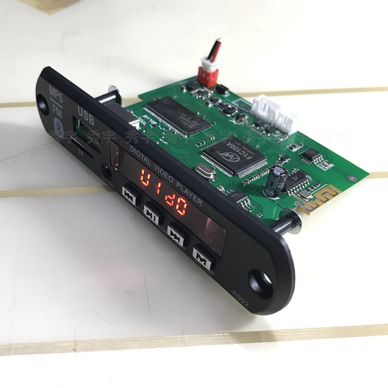 002 ถอดรหัส mp5 บอร์ดถอดรหัสบลูทูธ 1080P HD เครื่องเล่นวิดีโอ C100A ชิป Full Format Decoding