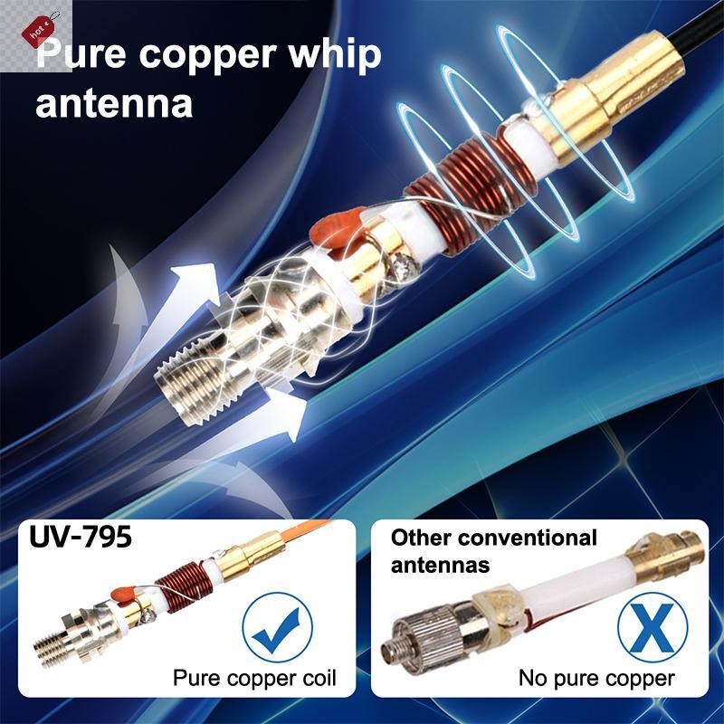 ALIK AR-795 SMA-F หญิง Dual Band VHF/UHF 136-174MHz/400-520MHz เสาอากาศแบบนุ่ม AR-795 สําหรับ UV-5R 