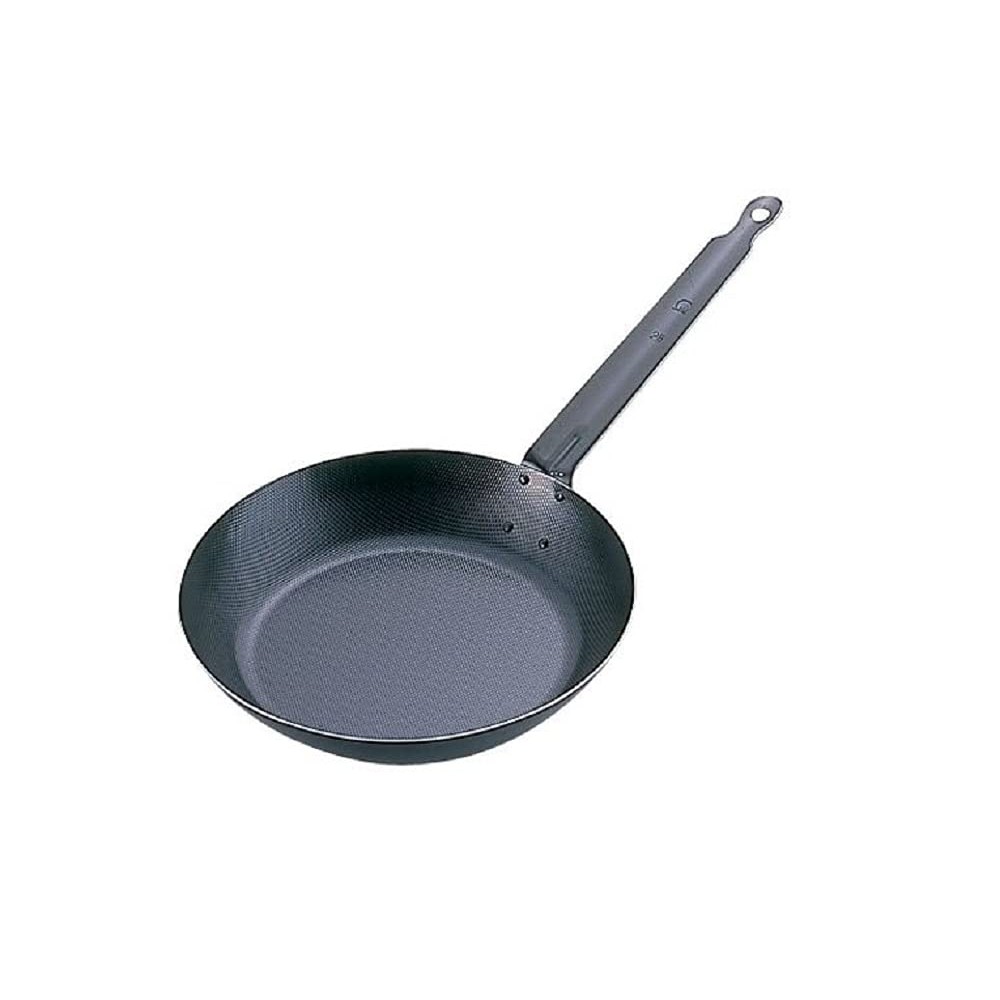 Endo Shouji TKG Iron Frying Pan 26cm, surface with embossed patterns which reduces the contact area 