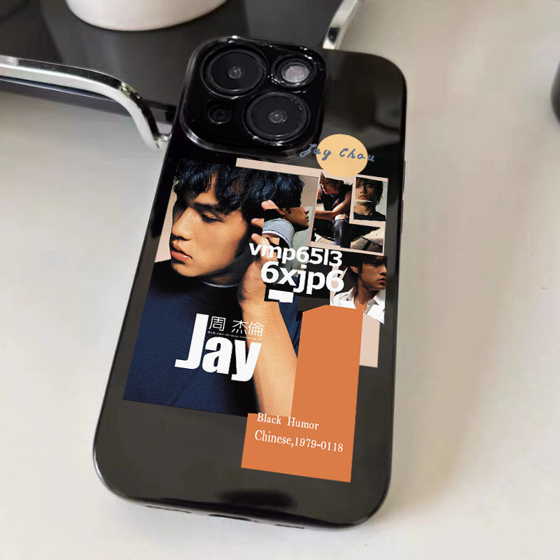 Jay jay jay Chou โปสเตอร์เหมาะสําหรับ iQOOZ9Turbo + Z8Z7Z6Z5x เคสโทรศัพท์สีดํา iQOONeo10/987 Racing 