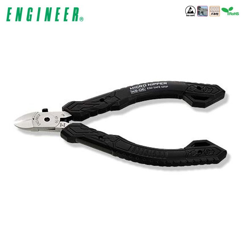 ENGINEER ESD Precision คีมตัด Smooth NS-06 อิเล็กทรอนิกส์ ENGINEER Handle ญี่ปุ่น Handle NS-06G KAH5