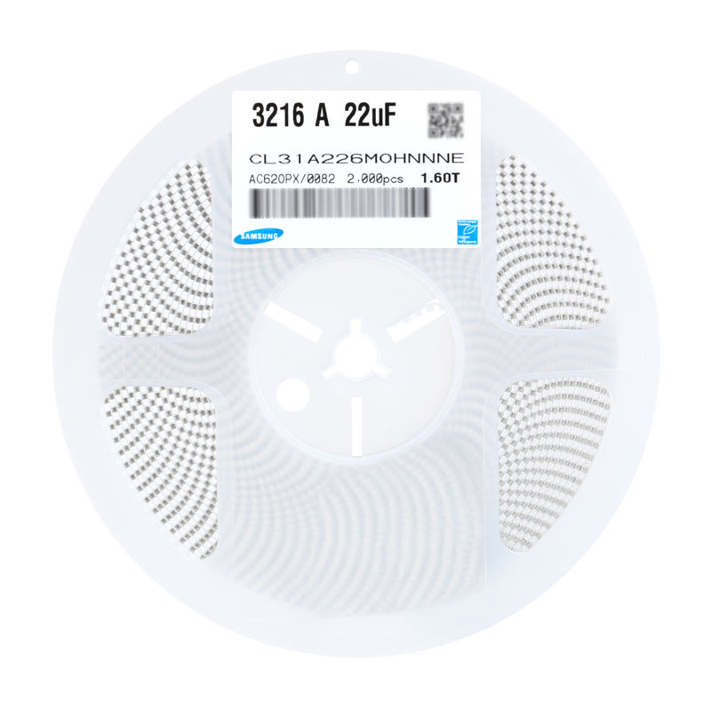 ของแท้ 1206 Patch Capacitor 16V 22UF ±20% X5R CL31A226MOHNNE 10 ชิ้น