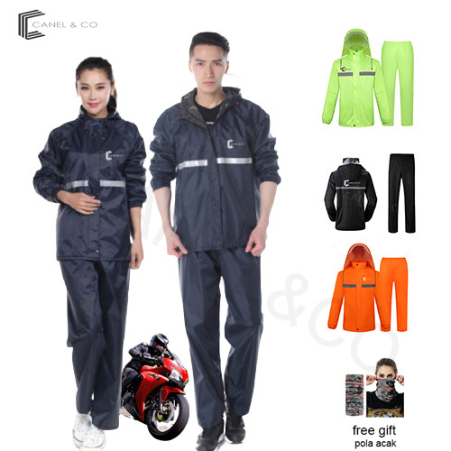 BRUSTYX CANEL & CO เสื้อกันฝนรถจักรยานยนต์สําหรับผู้ใหญ่สําหรับผู้ชาย/ผู้หญิง/Pinguin เสื้อกันฝน PVC