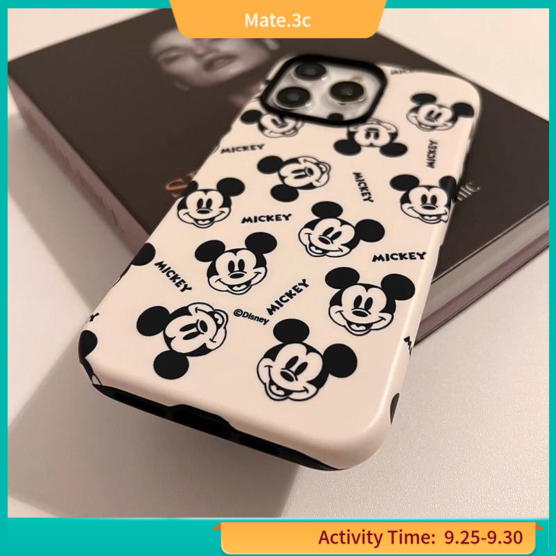 2 in 1 เคสโทรศัพท์มือถือ ลายมิกกี้เมาส์ เต็มจอ สําหรับ iPhone 11 12 13 14pro 13promax ZGY1