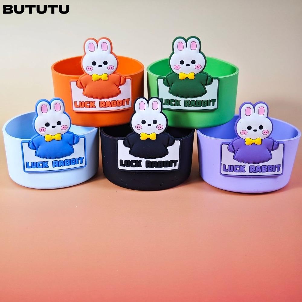 ปลอกถ้วยแก้ว บูตู สําหรับ ,ปลอกซิลิโคนแบบพกพาลื่นปลอกขวด,สัตว์น่ารักฝาครอบป้องกัน การท่องเที่ยว