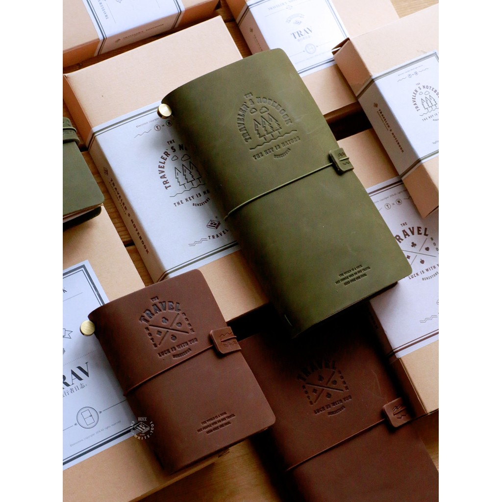 Travel ของแท้ Notebook Travel หนังแท้ TN Travel Passport Holder Handbook Diary Book Cowhide Diary Ha