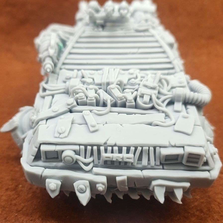 Light Curing 3D Printing White Model Chess Piece Warhammer Style Third Party Orc Mechanical Back to 