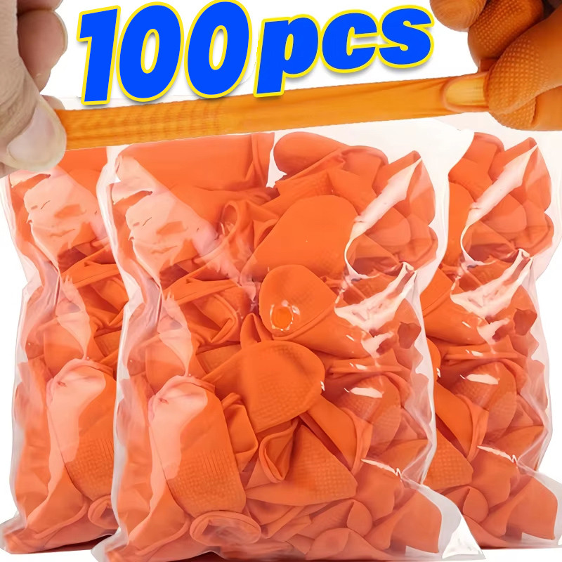 ปลอกสวมนิ้วยางธรรมชาติ | การออกแบบเม็ดเม็ดเม็ดกันลื่นสําหรับทําสวน, การป้องกันแรงงานและอิเล็กทรอนิกส์ | เปลนิ้วแบบใช้ซ้ําได้ ไซส์ Unisex