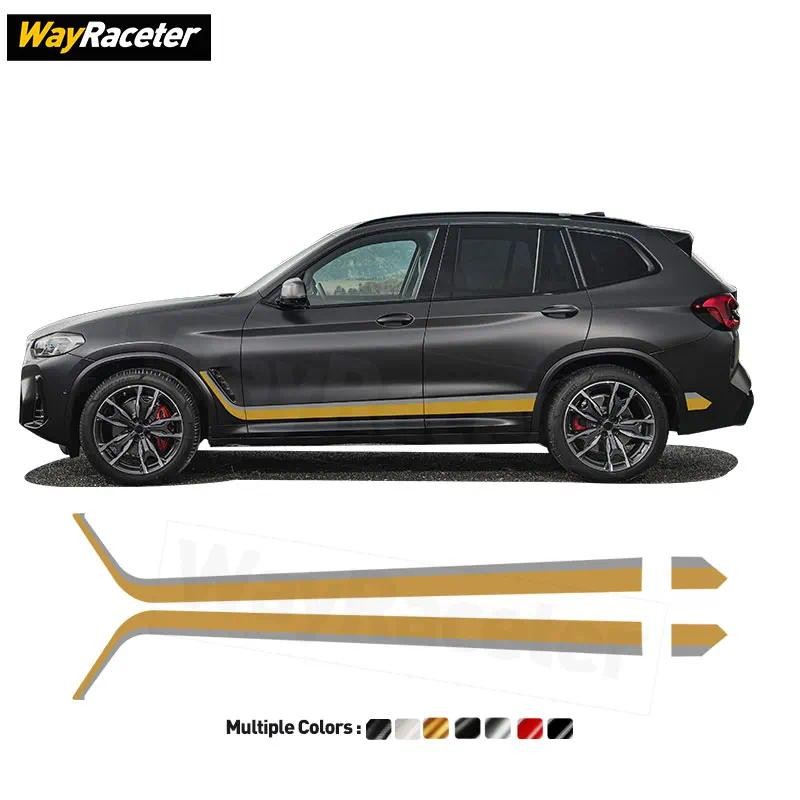M Performance ประตูด้านข้างสติกเกอร์กราฟิกไวนิล Decal สําหรับ BMW X3 G01 M40i X3M การแข่งขัน F97 201