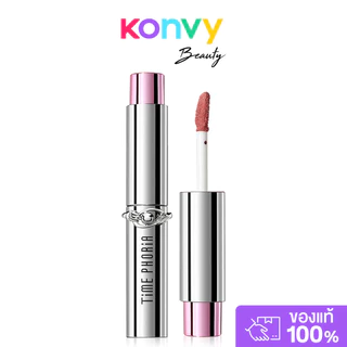 Time Phoria Spectra Ultra Stay-Shine Transfer Proof Lip Vinyl 5ml #001 Coral Glow ไทม์ฟอเรีย ลิปไวนิล.