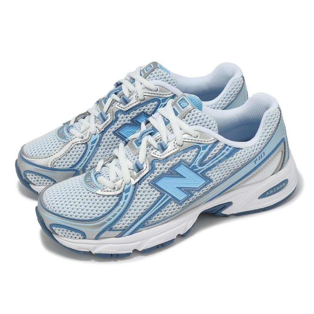 รองเท้าผู้ชาย NB 740 NB Agate รองเท้าผ้าใบสําหรับผู้ใหญ่สีขาวสีฟ้า U740ST2-D