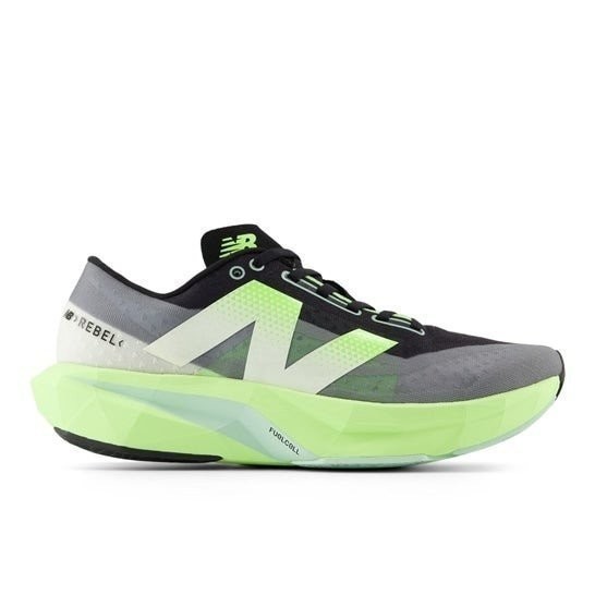 รองเท้าวิ่ง FuelCell Rebel V4 Black / Lime Glow