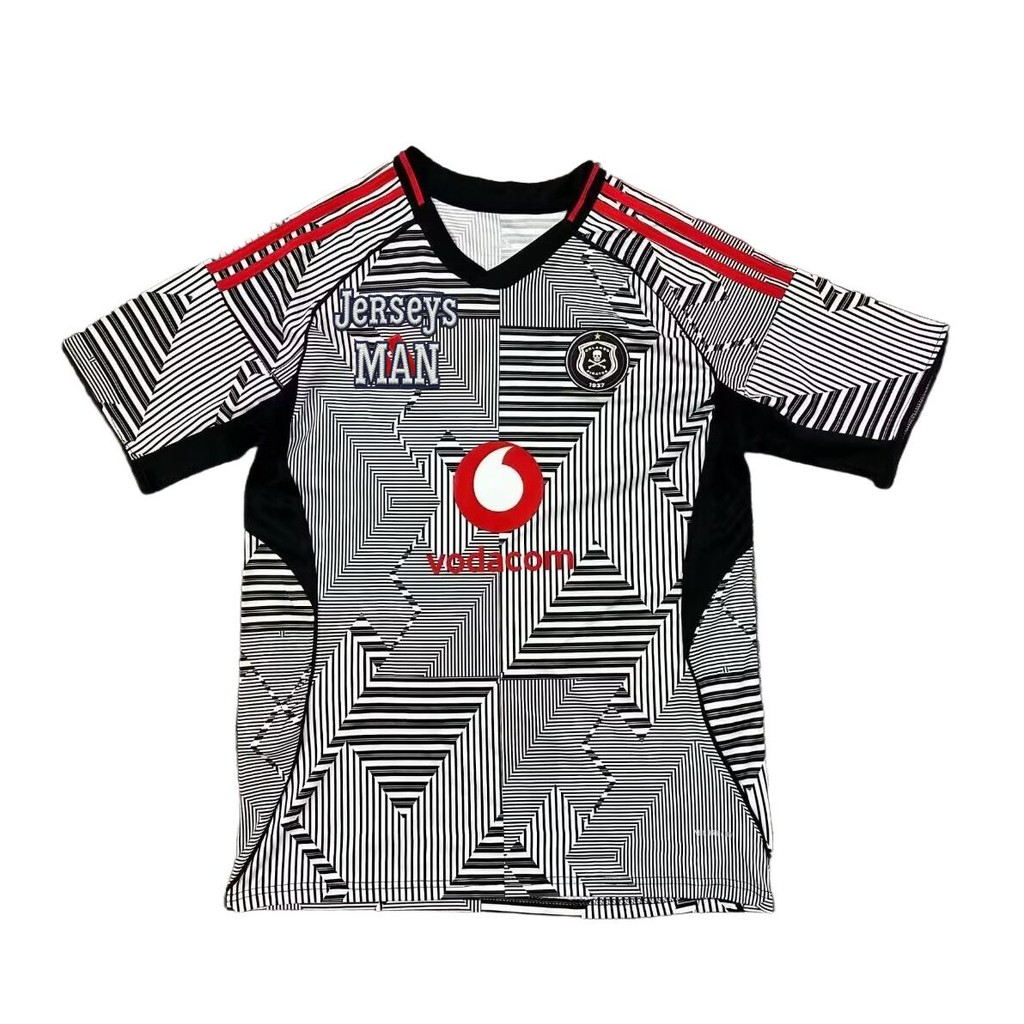 เสื้อยืดแขนสั้น Orlando Pirates Away Fanatic Edition ขนาดหลากหลาย