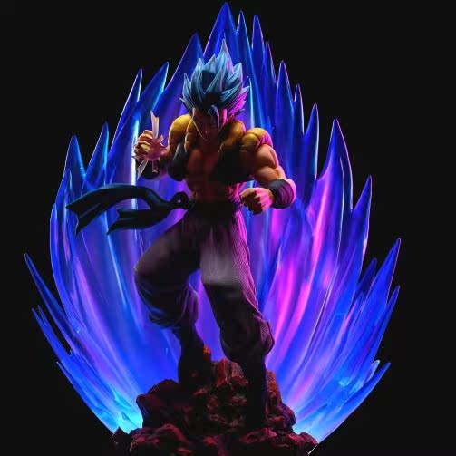 อย่างเป็นทางการของแท้ Dragon Ball GOGETA GOGETA รูปปั้นรูป GOD GOGETA GK รูปปั้นอินเทรนด์เล่นรุ่น