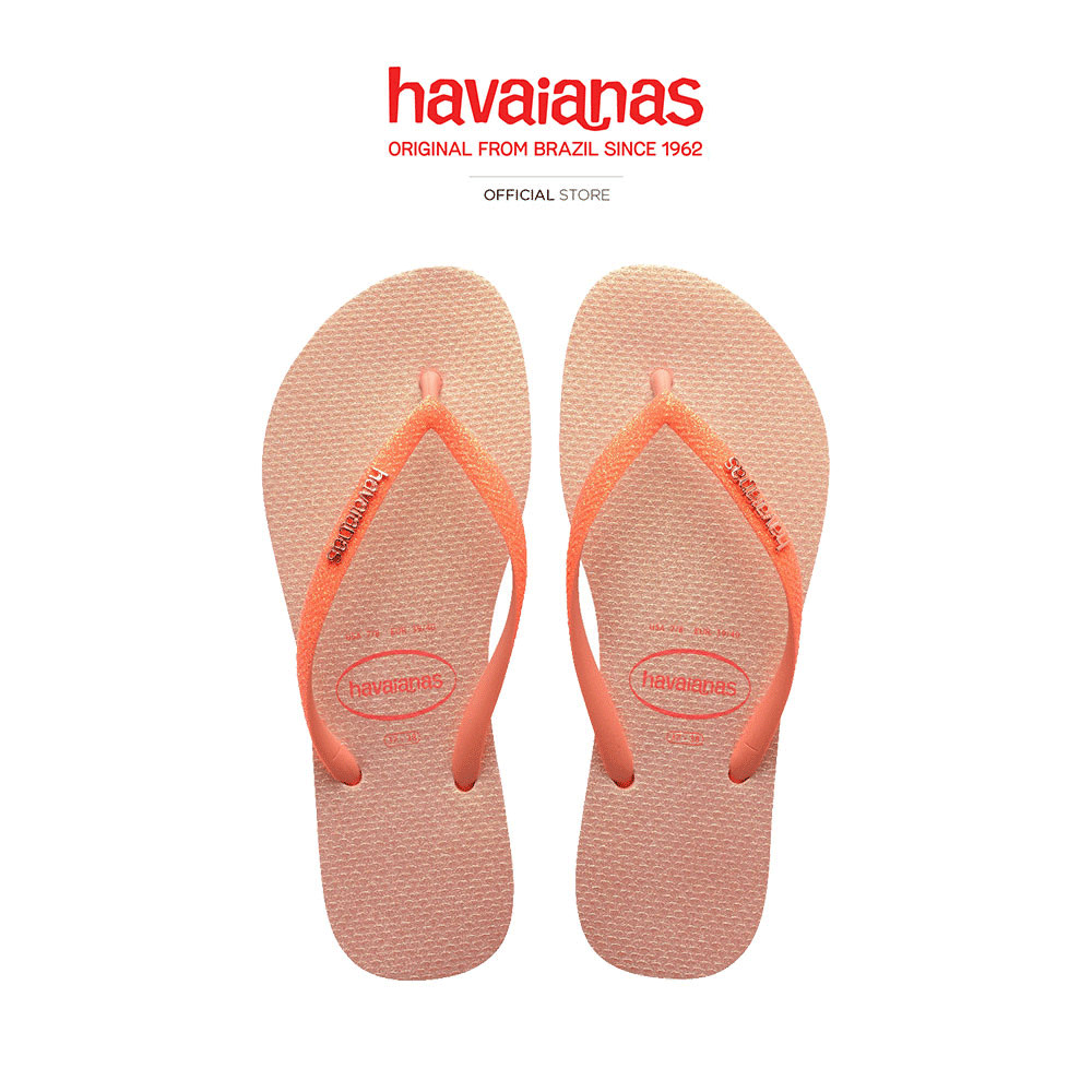 HAVAIANAS รองเท้าแตะ SLIM GLITTER PEACH ROSE ORANGE 41489225567F_U4PIXX