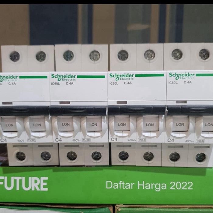 MCB IC60L 2P 2A 4A 15kA SCHNEIDER A9F94204 - 2A