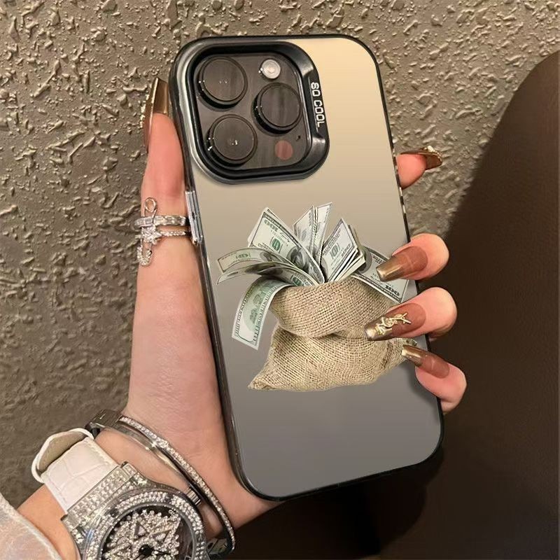 Retro One Sack Dollar เหมาะสําหรับ Apple 17promax เคสโทรศัพท์ iphone16/15/14/13 กันกระแทก 12
