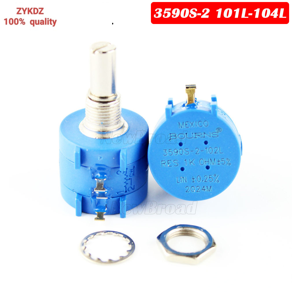 1PCS Precision Multi Turn Potentiometer 3590S 3590S-2-101L 3590S--201L 3590S-2-102L 3590S-2 501L 202