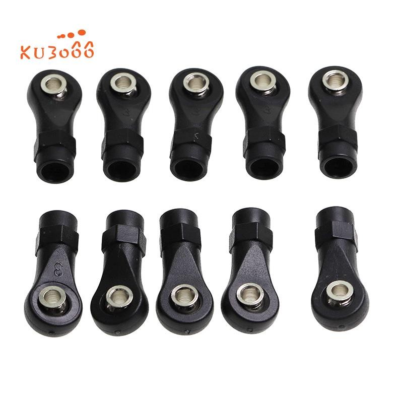 10 ชิ้นพลาสติก Rod End Link Link Link Link Linkage Balls Joint Head สําหรับ 1/10 RC รถ Crawler Axial