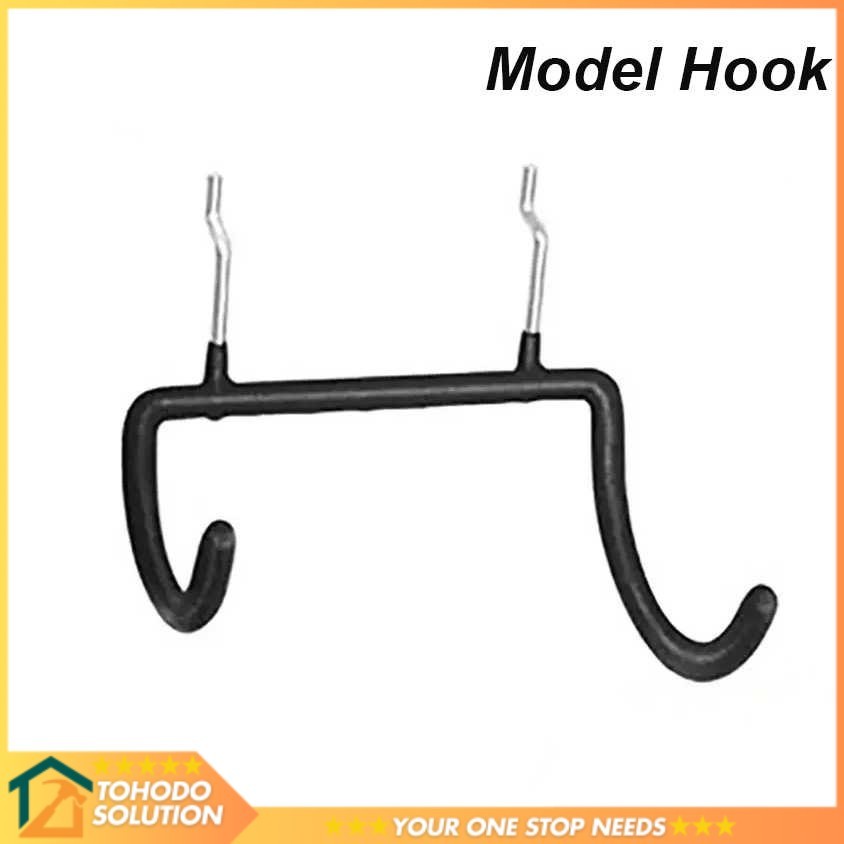 GANTUNGAN Double Hook Wall Mount Organizer Heavy Duty - MC006