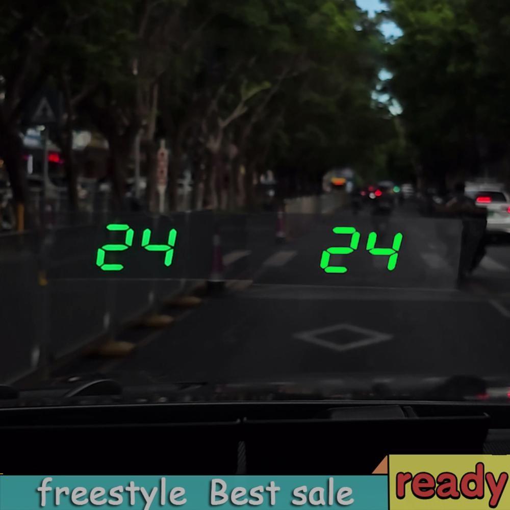 [freestyle01.th] รถ HUD Head Up Display Plug and Play GPS Digital Speedometer กระจกฉาย Speedometer อุปกรณ์เสริมอิเล็กทรอนิกส์อัตโนมัติ