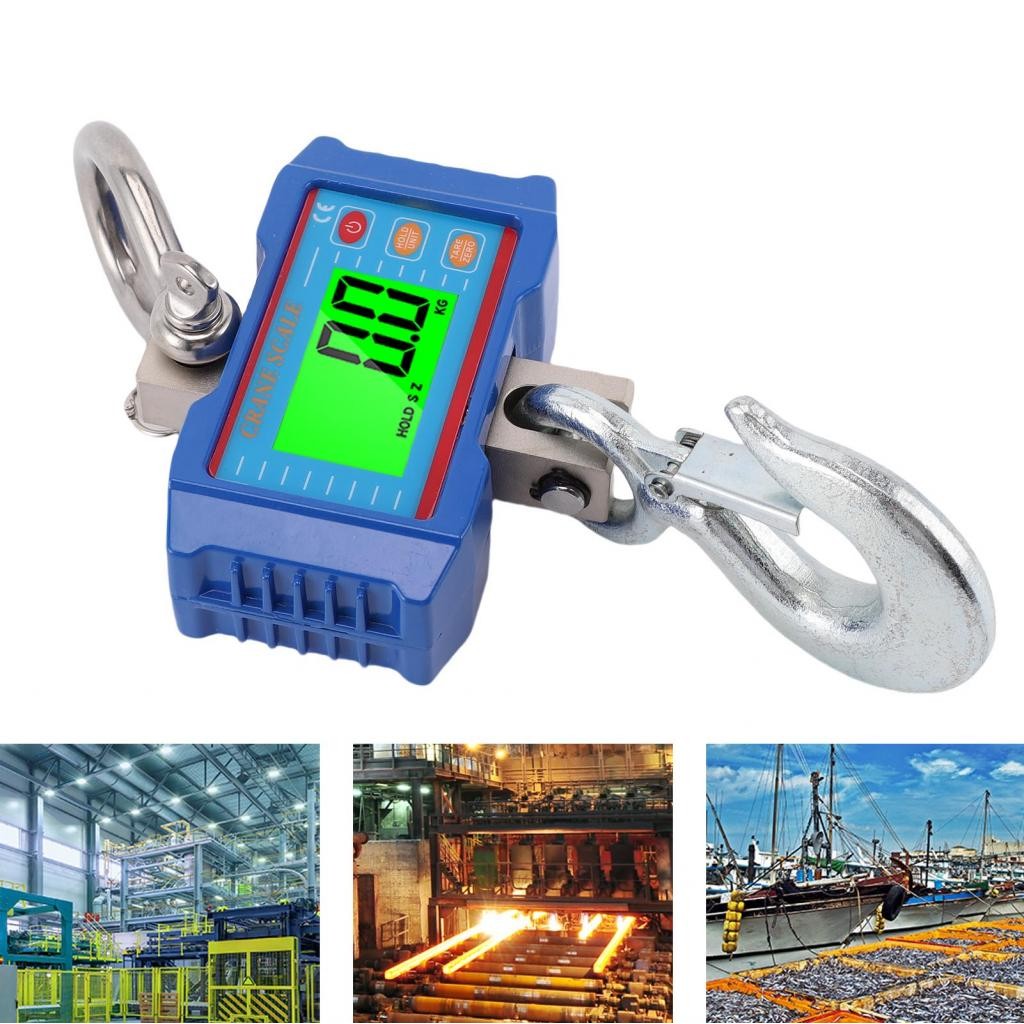 LocalCamera-th Digital Crane Scale 2000kg/4400lb แม่นยำด้วย LCD Backlight Switch Remote Switch Data 