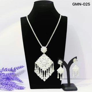 เครื่องประดับไทยสร้อยคอ สีเงิน ทอง ใช้สวมใส่ประดับชุดไทยโบราณ ทำการแสดง สินค้าพร้อมส่ง